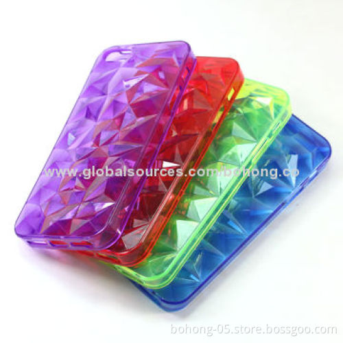 TPU Case for iPhone 5S, 3D Pattern, Various Colors Available